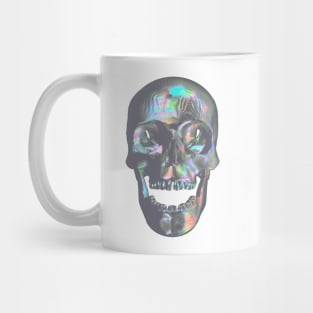 Laughing Iridescent Skull Mug